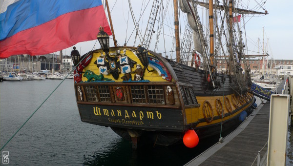 Stern of frigate Shtandart - Poupe de la frégate Shtandart