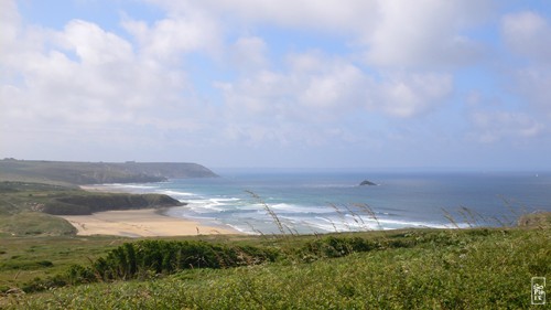 La Palue beach seen from the Lostmarc’h head - Plage de la Palue vue de la pointe de Lostmarc’h