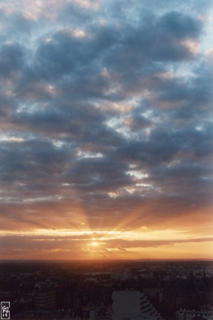 Blue and orange sunset - Couchant bleu et orange