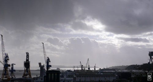 Clouds and light above the Goulet - Nuages et lumière au-dessus du Goulet