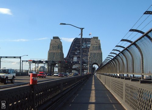 The Harbour Bridge walkway - Le chemin piéton du Harbour Bridge