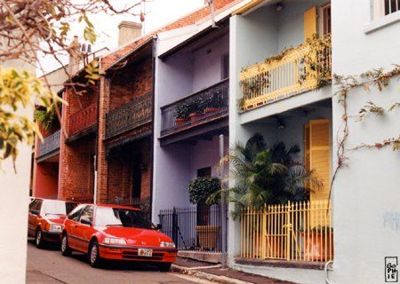 Terrace houses in Paddington - Les maisons de Paddington